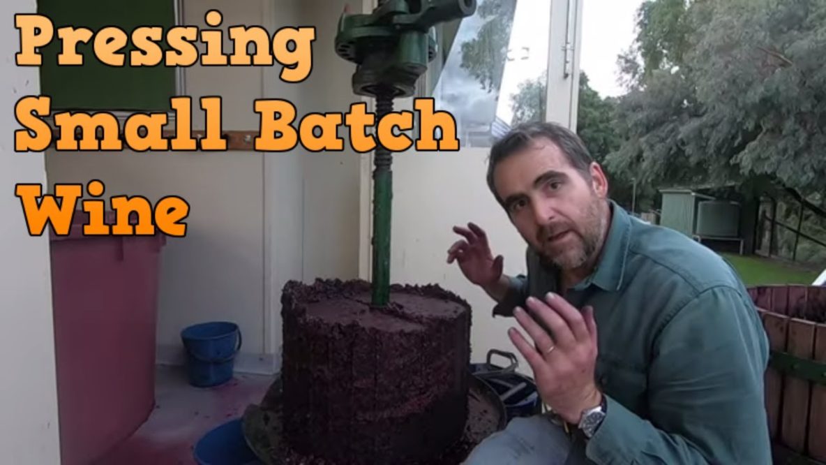 Image for pressing small batch wine