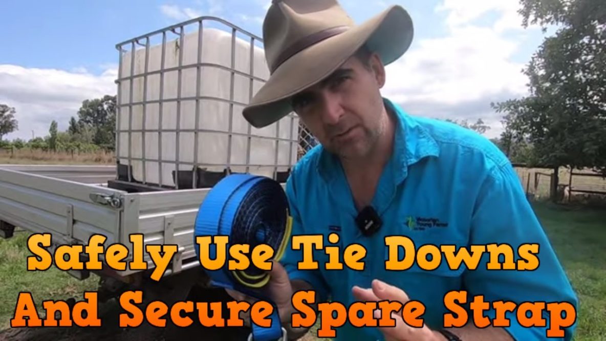 Image for how to use tie downs safely and secure excess strap to tidy your load
