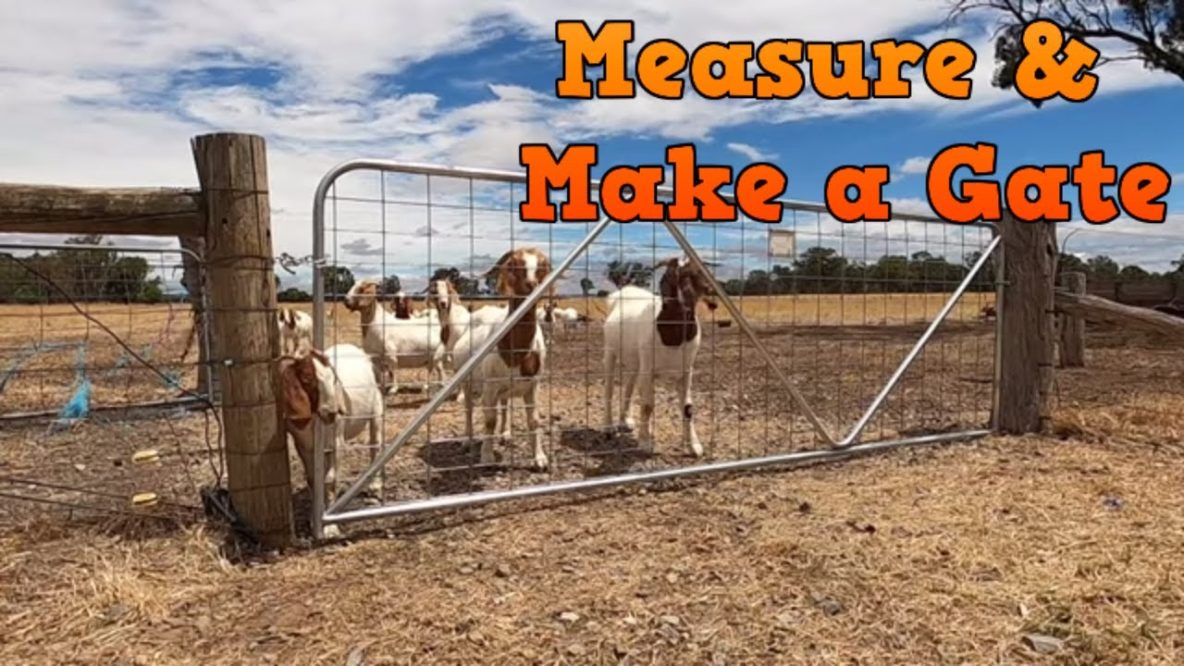 Image for measuring and making a custom high strength gate