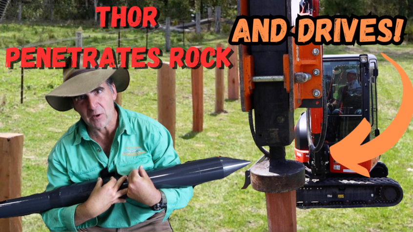 Thor Penetrates Rock and Drives Posts